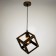 Bayerlux suspension lamp Bayerlux "Cube" 1x40W E27 black and gold 16x16x16-116 cm