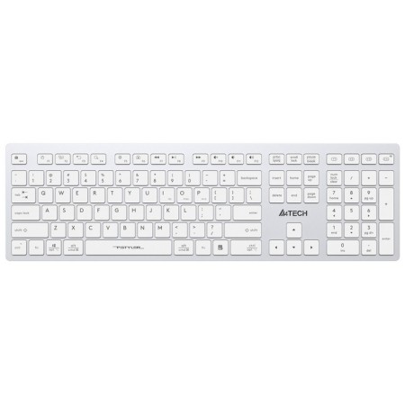 Keyboard A4Tech FSTYLER FBX50C white USB wireless BT/Radio Slim Multimedia (FBX50C WH 103388
