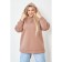 Female hoodies, size 66, brown color