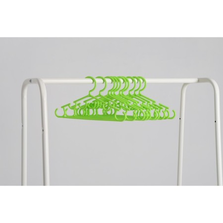 Shoulders - Children's shade hangers for clothes, 26.5 × 14 cm, 10 pcs, green color-6