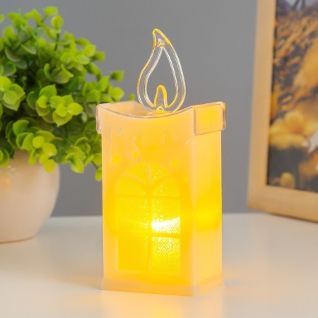 Nightmare "Snow House" LED from batteries 3xlr1130 white 5x4x13 cm Risalux-1