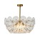 Lamp on the Indigo rod, 12020/6R Gold. 6x60W, E14, 650x650x375/1375 mm, drip effect