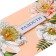 The envelope for the money "Joy!" Cutting, glitter, flowers, 8.3x16.7 cm