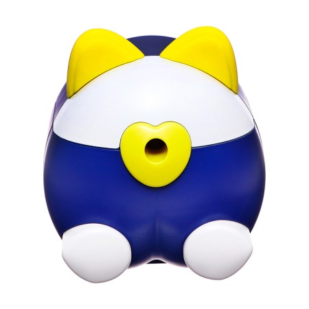 Mechanical sharpener with container, purple ears/white-2