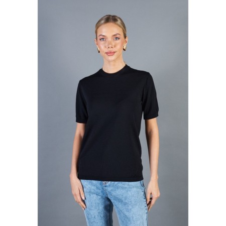Female jumper with short sleeve Eliseeva Olesya, size 42-44, black color