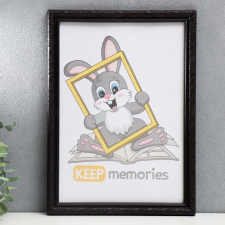 Photo frame plastic L-2 21x30 cm Wenge (plastic screen)