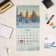 Calendar of the Overcod on the paper clip "Harmony of Nature" with a cursor, 2025, 29 x 29 cm