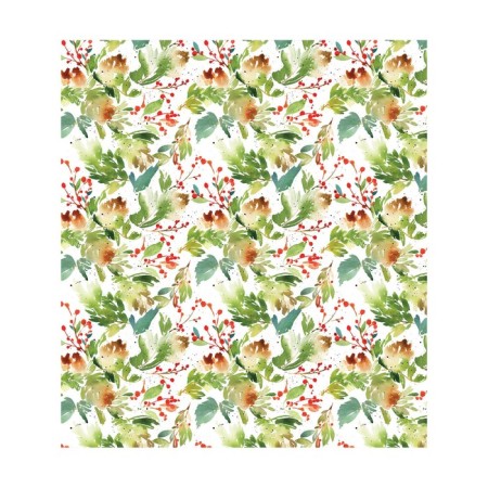 A set of napkins for setting the Watercolor New Year table, rectangular, size 32x46 cm, 4 pcs-1