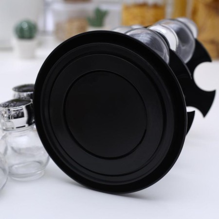 Set for glass spices on the stand "Babble", 18 × 18 × 22 cm, 12 pcs-6