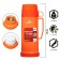 Thermos 450 ml, with a glass flask, with a mug, 12 x 25 cm, orange