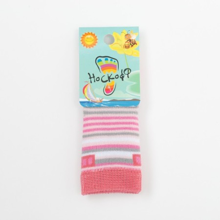 Noski children's terry, pink color, size 7-8-3