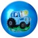 Children's ball, blue tractor, diameter 22 cm, 60 g., Mix colors