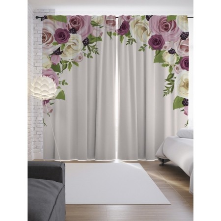 Photostes "Ark of Flower", Saten, size 145x265 cm, 2 pcs
