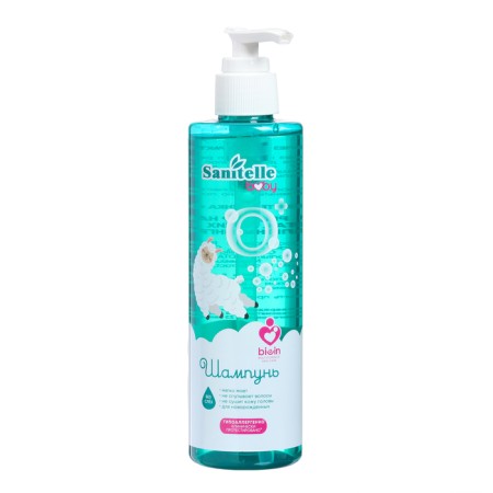 Delicate shampoo without tears of Sanitelle with an emulsi root extract, 250 ml