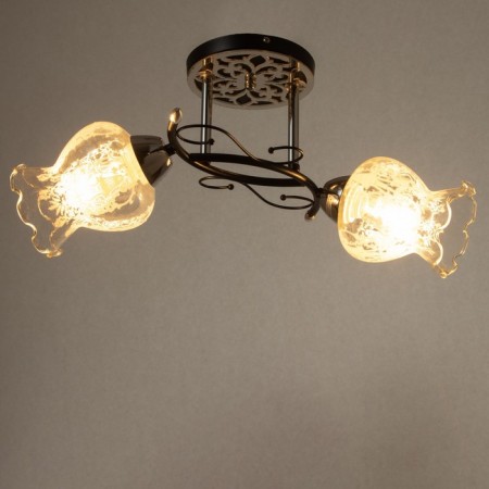 Trioni chandelier 2 lamps 40W E27 Chrome-black 51x31x29-2