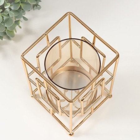 Climber Metal "Qing" gold d = 9.5cm 12x12x21 cm-3