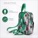 Baby backpack on lightning, external pocket, green color