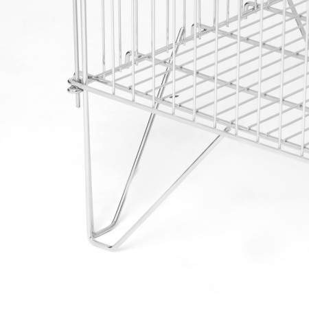 Drill basket, collapsible, 82 × 62 × 80 cm, chromium color-1