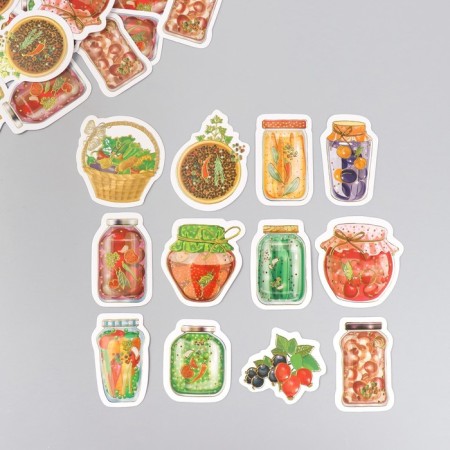 Stickers for creativity "Home blanks" embossing gold set 48 pcs 9x7x0.8 cm-1