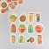 Stickers for creativity "Home blanks" embossing gold set 48 pcs 9x7x0.8 cm