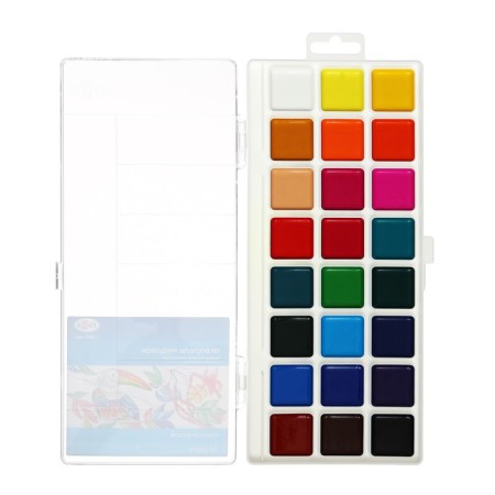 Watercolor 24 colors "Classic", without brush, plastic, euro suspension (1009198)-9