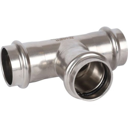 The tee of equivalent Rommer RSS-0013-000028, VPR, D = 28 mm, press, stainless steel-2