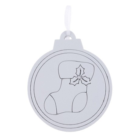 Christmas tree decoration for painting "toe" 4 pcs., Brush-2