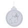 Christmas tree decoration for painting "toe" 4 pcs., Brush