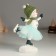Polystone souvenir "Snowman in the blue skirt" 14x7x17.5 cm