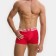 Panties men's boxers, red color, size 52