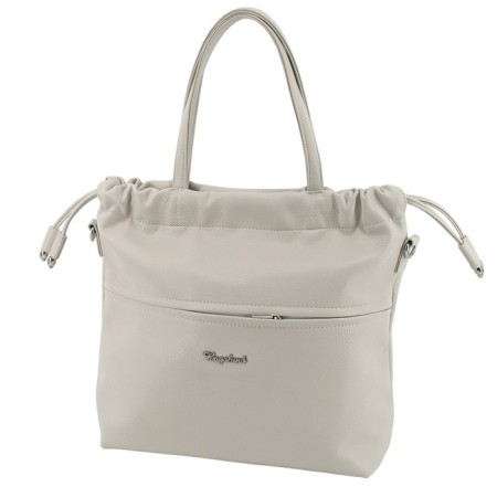 Women's bag B2798-23111, gray color, artificial leather, 32x12x33 cm