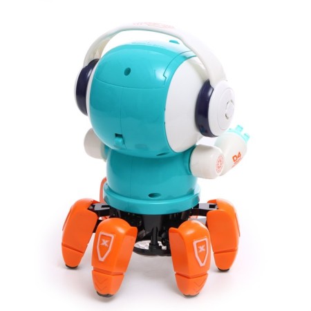 Musical robot "Smarti", Russian voiceing, lighting effects, green color-2