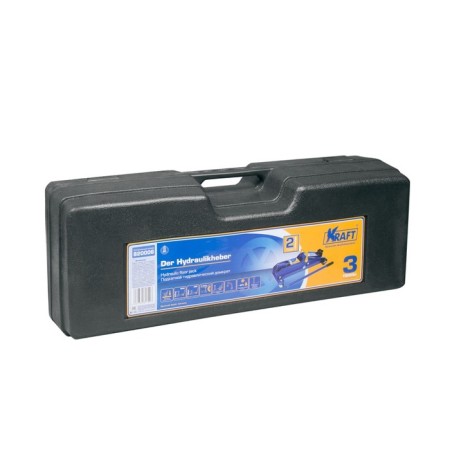 The rolling jack Kraft KT820006, hydraulic, 3 t, 192-535 mm, case-1