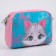 Children's bag for a girl "Gray cat" from eco-leather, on a strap, 15x12x3 cm