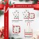 New Year. Set of kitchen Ethel SHRISTMAS MELODY mittens 20x28cm, 19x19cm severity, 100%HL