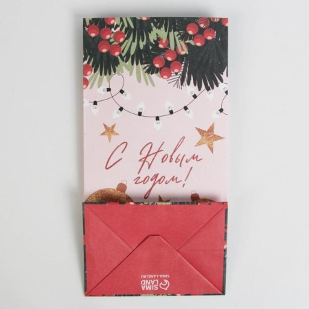 Package without handles "NG", 10 x 19.5 x 7 cm, New Year-2