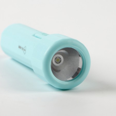 Manual battery, 1.5 W, 400 mAh, 3535LED, 2 modes, IPX2, 10.5 x 3 cm, blue-2