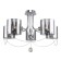 Ceiling lamp 5x40W E14, size 58x58x39 cm