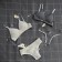 Female set (top, panties) dark gray color, size 42-44