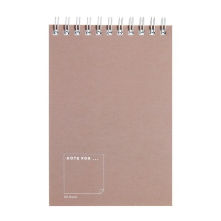 Notepad A6, 80 sheets in a cage on the crest Pastel Tint, cover coated cardboard, an offset block 60 g/m2, mix-5