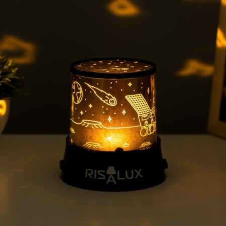 Night-design "Luno Road" LED USB/from batteries black 10.8x10.8x1.5 cm Risalux-3