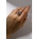 The ring "snake" curved, the color is black silver, dimensionless