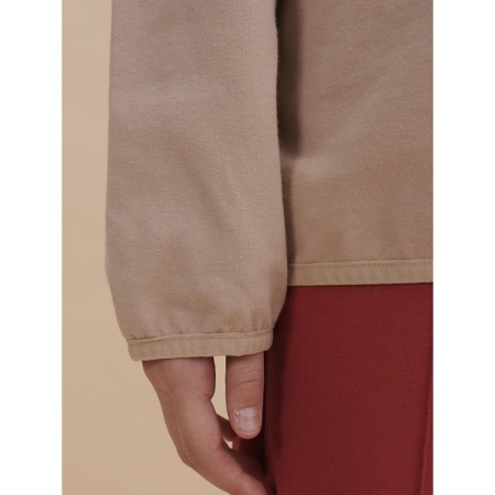 Sweatshirt for girls, height 140 cm, sandy color-5