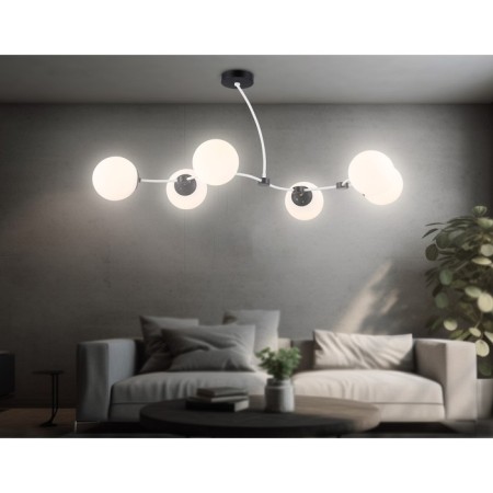 Suspended Ambrella Light, Modern, TR2552, 6HE27, white, black color-5