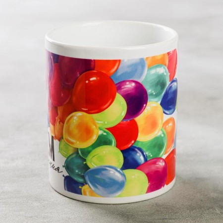 Sublimation mug "Happy Birthday!" Balloons-1