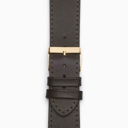 A watch strap, male, 24 mm, harness 75 mm, larynx 115 mm, genuine leather, brown.-5