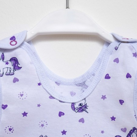 Long -drawers are children, white/purple color, height 74 cm-1