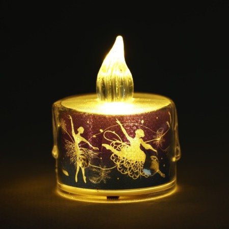 Electronic candle, mod. SV-21 "New Year", 5 x 3.8 cm-3
