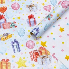 Glossy packaging paper 