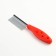 Comb "paws" with a plastic pen, 17.5 x 3 cm, red